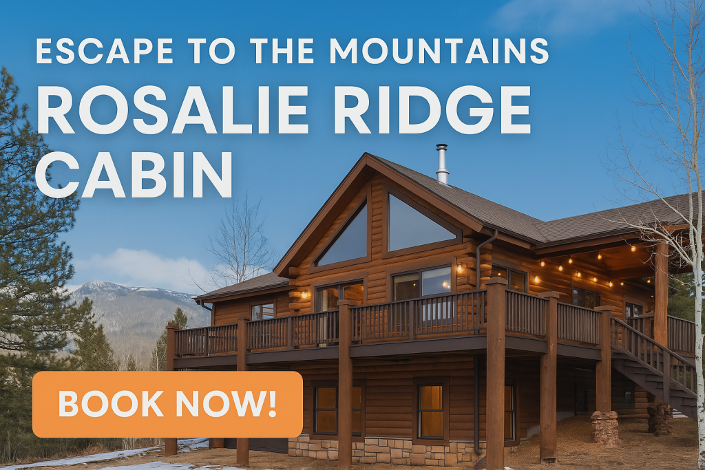 Book Now at Rosalie Ridge Cabin Near Denver