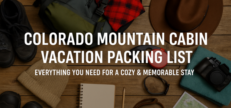 CO Mountain Cabin Vacation Packing List